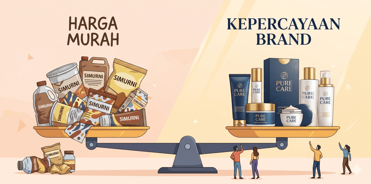 perbandingan umkm harga murah vs brand bagus dan dipercaya